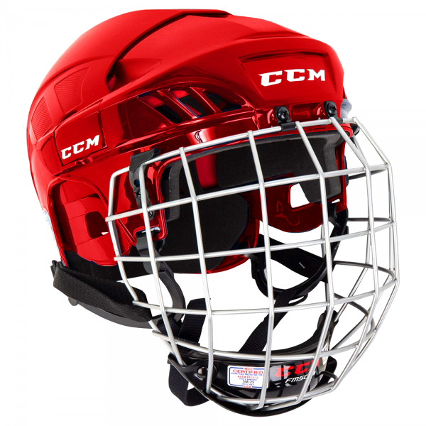 Шлем игрока с маской HT50C CCM HF HELMET COMBO SR Red