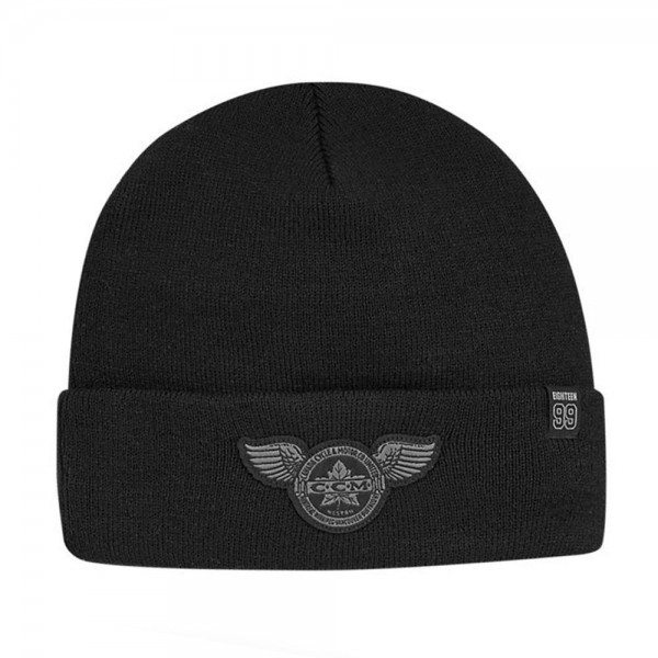 Шапка MONOCHROME CUFFED BEANIE AD A BLACK